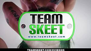 personal trainer j mac and busty teen mj fresh after intense workout session