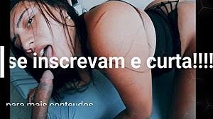 Young TS Alana shows off her massive stunning butt