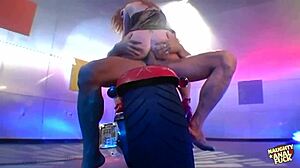 busty redheaded biker girl gets her THICK BOOTY DICked down on precious bike