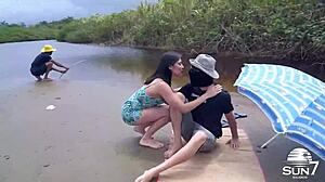 Mary Luthay gets her ass fucked by big black cocks