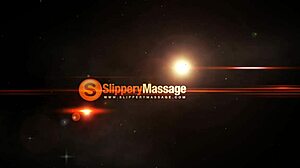 Superb Babe Gives Amazing Nuru Massage to Curious Neighbor!