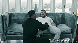 i'm watching hunky rocco steele stuff his huge cock into that black jock's tight hole