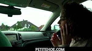 Petite teen 18+ gets dildo gift for Christmas