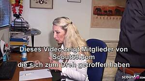 damn, this german secretary milf with huge natural tits got a hard assfuck from her boss!