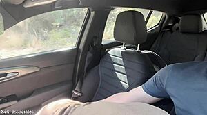 Wife experiences first dogging in France