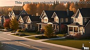 horny college boy fucks his uncle's new hot nerdy wife in interracial action