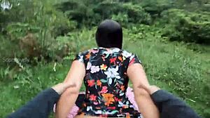 sex with my girlfriend's best friend outdoors in sexy dress?