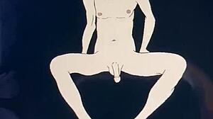 Look At His Penis In This Cartoon Anime Hentai Scene With Babe