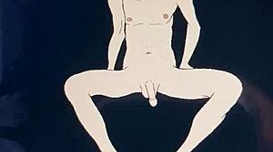 Look At His Penis In This Cartoon Anime Hentai Scene With Babe