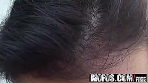 dillion harper's beach booty gets stretched in anal tryout