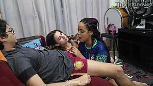 fucking two hot young girls during brazil's world cup game