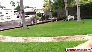 juicy round ass latina teen slut demands anal fucking