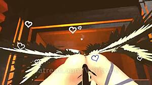 Wow, petite angel with piercing and tattoo gives intense lap dance in cabin!