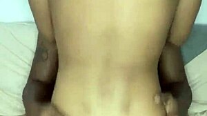 This 18-year-old Latina babe is riding a big black cock so rough. She keeps going until he milks her with cum.