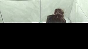 Anime wife gets intense fucking in the bathroom bath