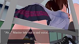 Karin's Loving Oral Under the Desk in School Blazer