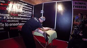 Ana marco gets erotic massage with fingering and orgasm! 😉