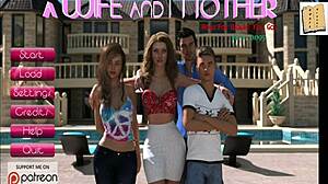 A wife and her stepmother in this hentai scene.