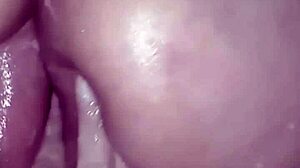 Anime wife gets intense fucking in the bathroom bath