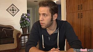 Hey, I’m teaching this tranny prostitute some hot tricks!