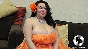 Busty Latina BBW Julia Juggs In Plumper Interview BTS