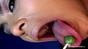 Giselle Humes boldly spreads her pussy and asshole in intense fetish scene