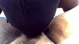 naughty stepson licks ebony step-mom's pussy till she moans loud