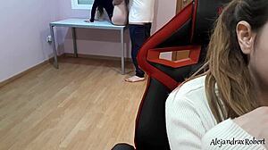 Step Sister Brings Home a Guy While I Study