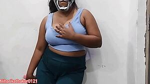 she moans as she uses the dildo on her pussy alone.