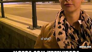 Cute Blonde Czech Student Gets Assfucked To Gaping Creampie In Public