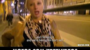 Cute Blonde Czech Student Gets Assfucked To Gaping Creampie In Public