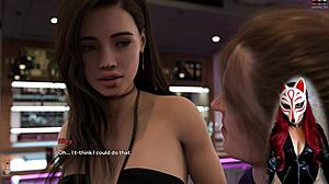 Check out this upskirt at the bar in Steps of Debauchery 19?