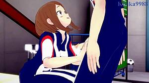 Ochako Uraraka And Izuku Midoriya Intense Sex - My Hero Academia Hentai