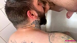 I'm showerin with my straight friend and he tricked me into a facial