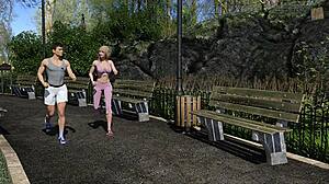 oh dear, what is scott doing with olivia in this big city hentai pleasure?