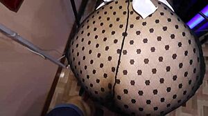 timid latina maid gets fucked by her boss in doggystyle, cumming inside her tight ass