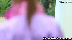 Classy Babe Gets Drenched In Outdoor Group Activity