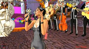 The Crygirl with Music and Brunette