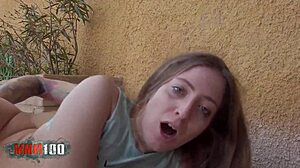 nasty teen 18+ deepthroats monster cock for facial cum