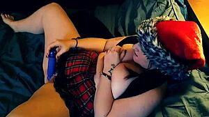 In part three, the redhead milf with a big phat ass experiences intense squirting orgasms during masturbation. Leading to a facial cumshot.