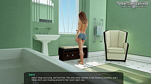 Virgin Step Sister Sara Gives Intense Blowjob to Brother in Bathroom - Milfy City Taboo Hentai 3D Part 91