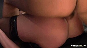 therapist's big cock gets deepthroat blowjob from secretary