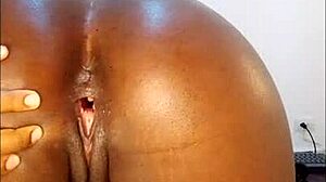 Big butt girl dildo riding on big sex toy then spread pussy open to show it off - jhodez1