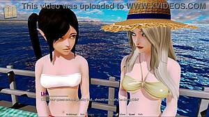 exploring harem hotel in anime game episode 154