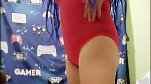 Ebony Amateur's Divine Silhouette in Homemade Birthday Video