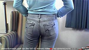 Pretty Iowa Girl Next Door Feels Nervous On First Time Casting Couch