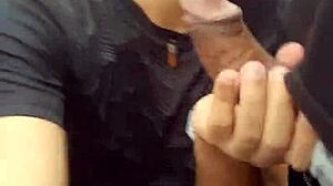 Caught Sucking Married Dick In Public Toilet.