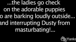 Dusty Shows Off Flexible Body in Solo Masturbation Close-Up