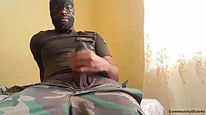 Military Man Demands Blowjob with Dirty Talk