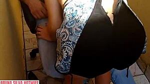 Brazilian hotwife Bruna Silva gives intense sex again after party at friend's house in trailer